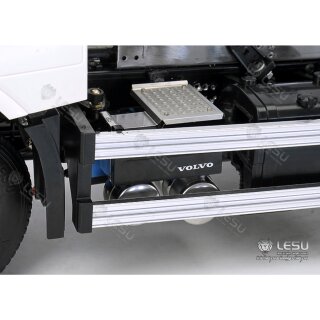 Lesu Batteriekasten, Auspuff, Druckluft Kombi Version C  für Tamiya LKW 1:14 Volvo FH16 