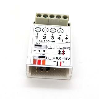 RC Switch Schalter für Rundumleuchte 4 x 100mA