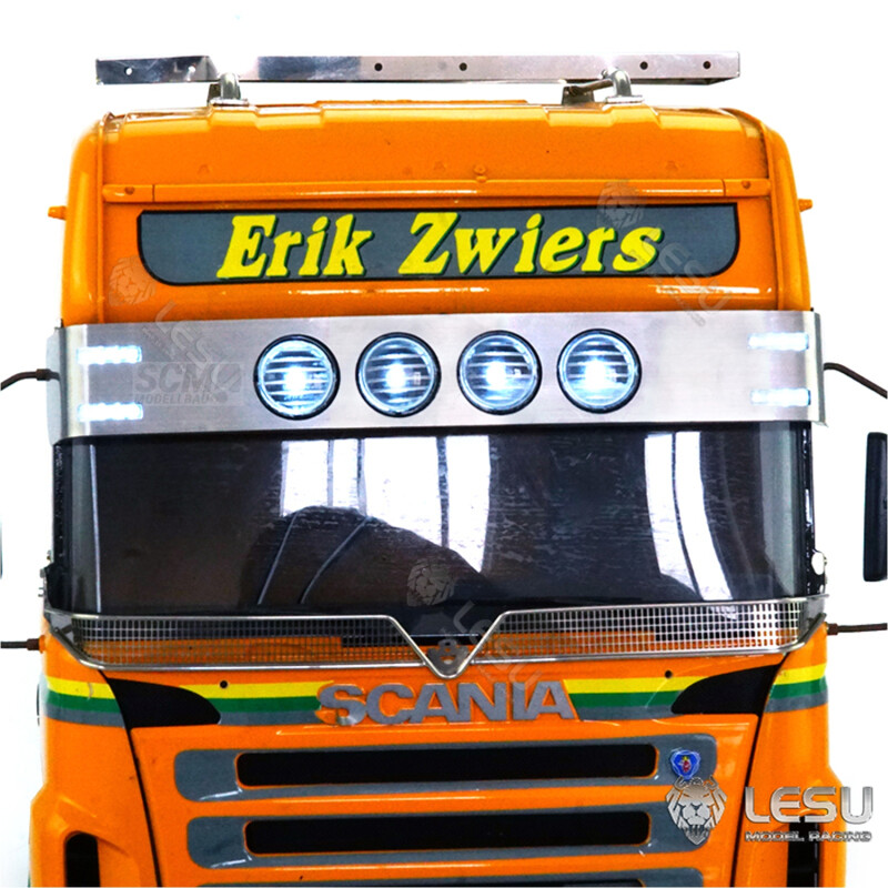 RC Fahrzeug :: RC LKW :: RC LKW Zubehör :: 1:14 Sonnenblende Metall mit LED  für Scania