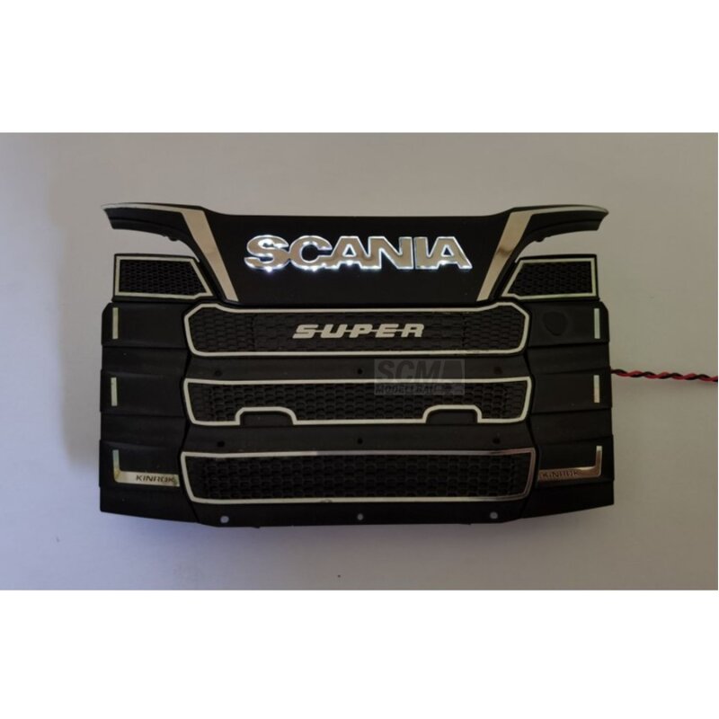 scm-modellbau - Scania Schriftzug Kühlergrill weiß beleuchtet Tamiya ,  53,90 €