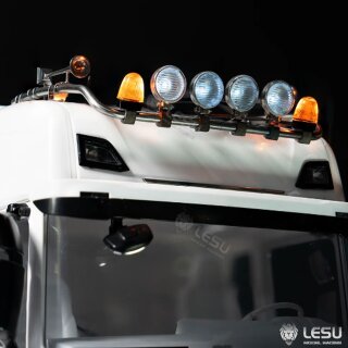 Lesu Dachlampen Bügel Hupen Rundumleuchten für Tamiya LKW 1:14 Scania 770 S Serie