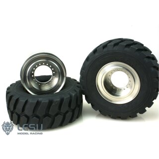 Lesu Radlader Komplettradsatz (1 Paar Reifen und Felgen)